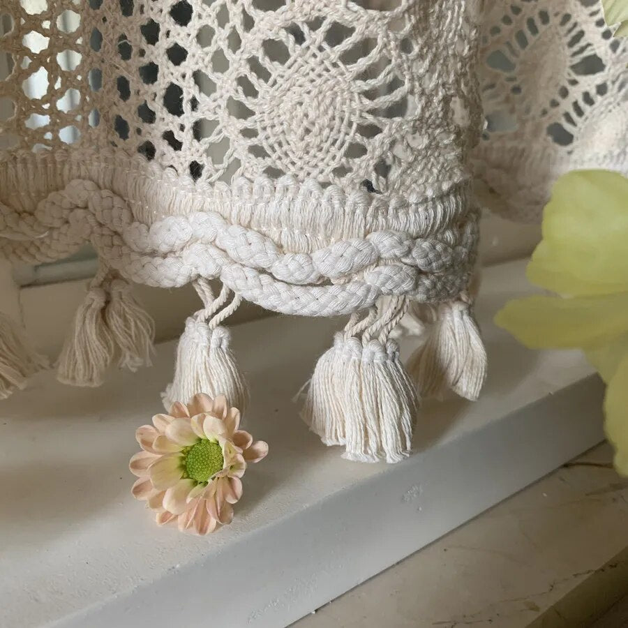 Petit Rideau Macramé Cuisine Charme