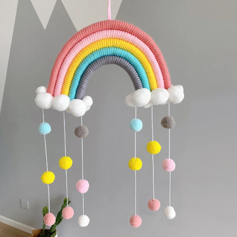 Arc en Ciel Macramé Bébé Coton Naturel
