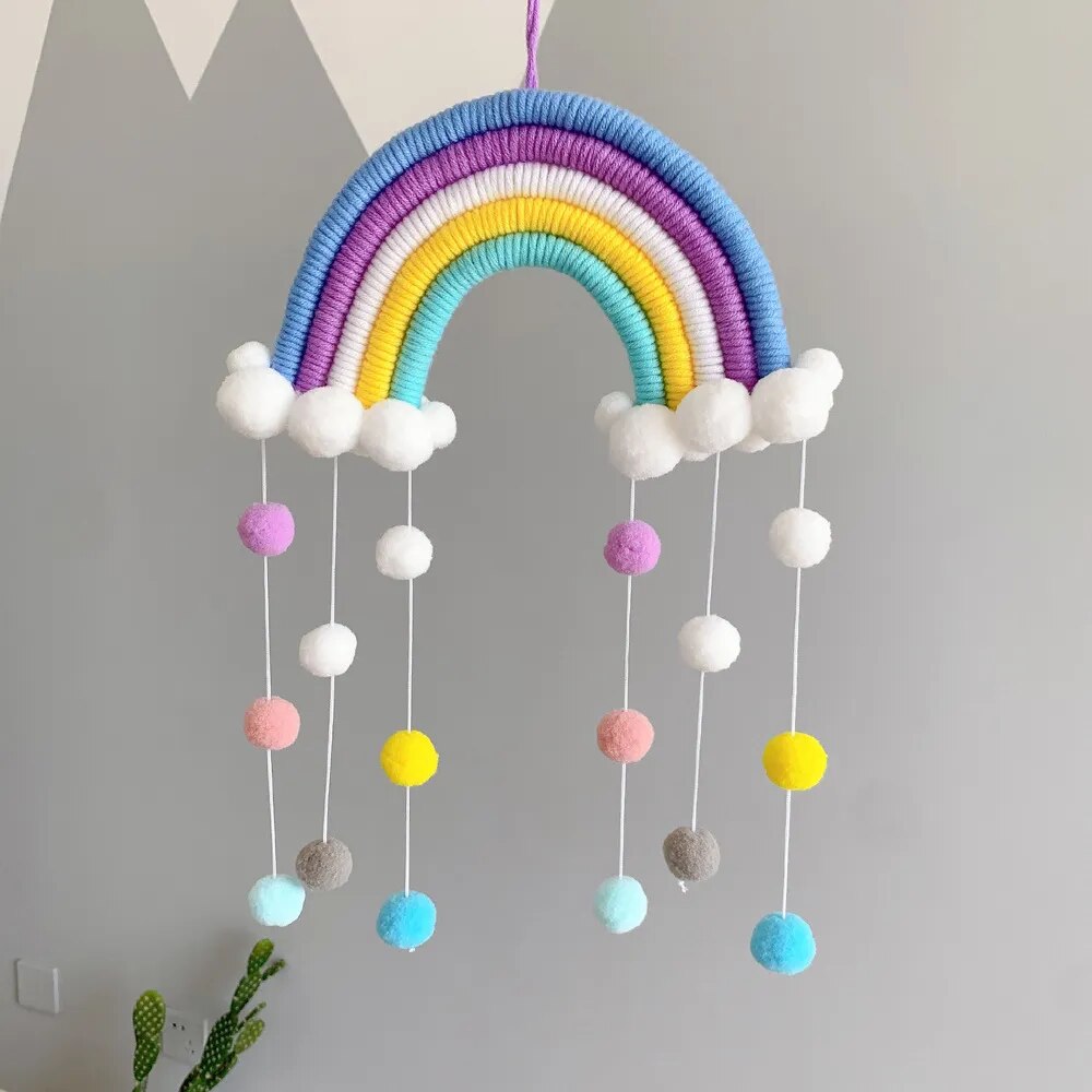Arc en Ciel Macramé Bébé Coton Naturel