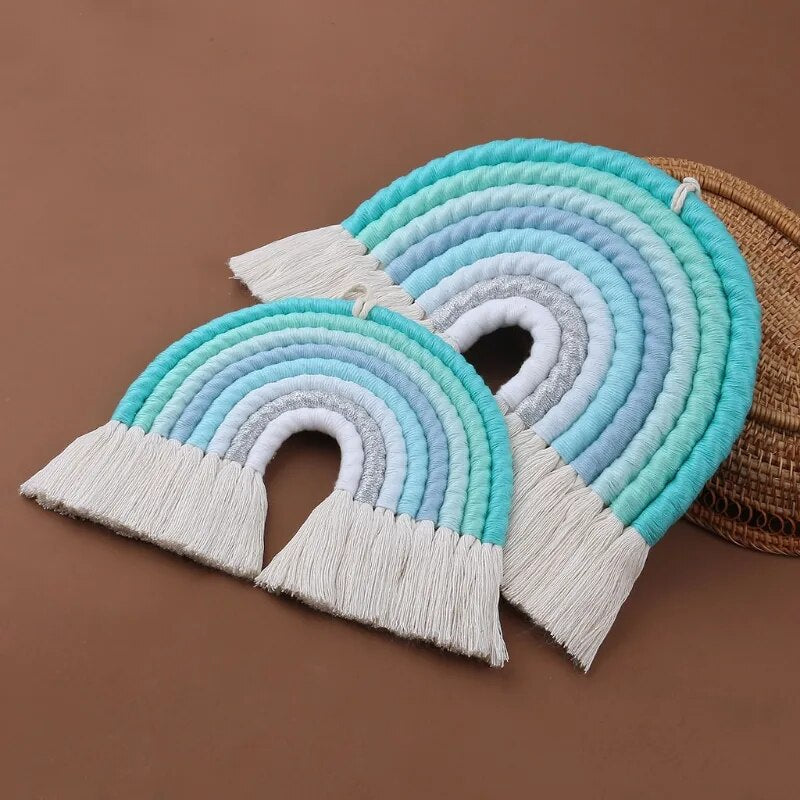 Arc en Ciel Macramé Chambre Garçon Bleu