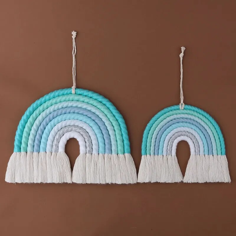 Arc en Ciel Macramé Chambre Garçon Bleu