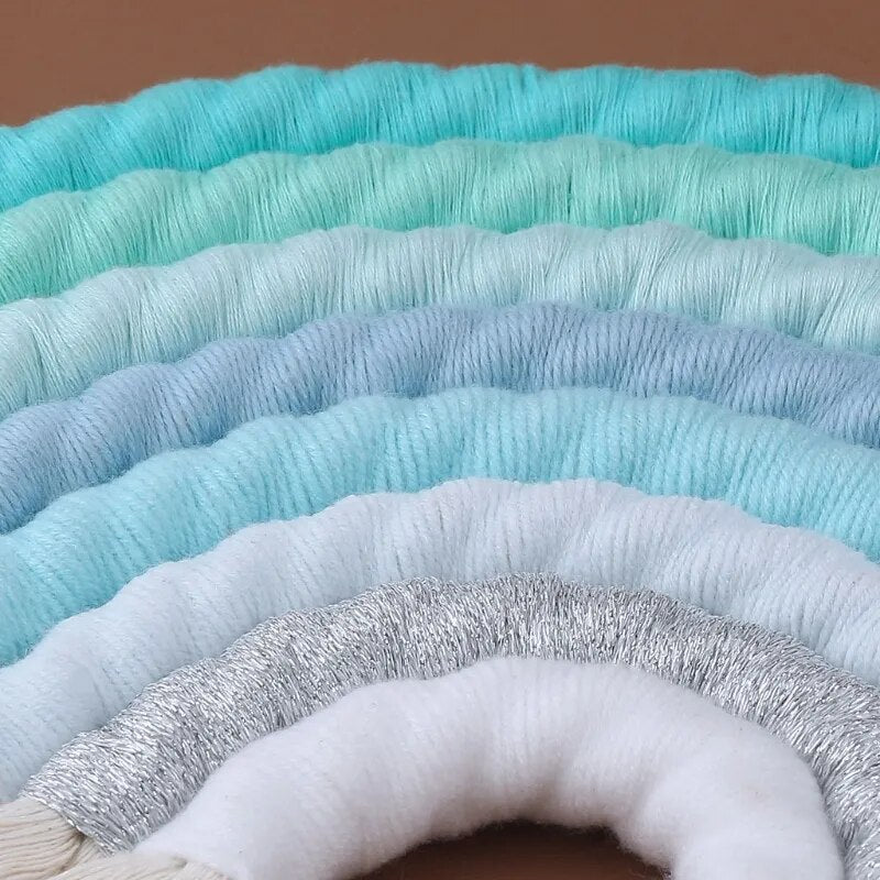 Arc en Ciel Macramé Chambre Garçon Bleu