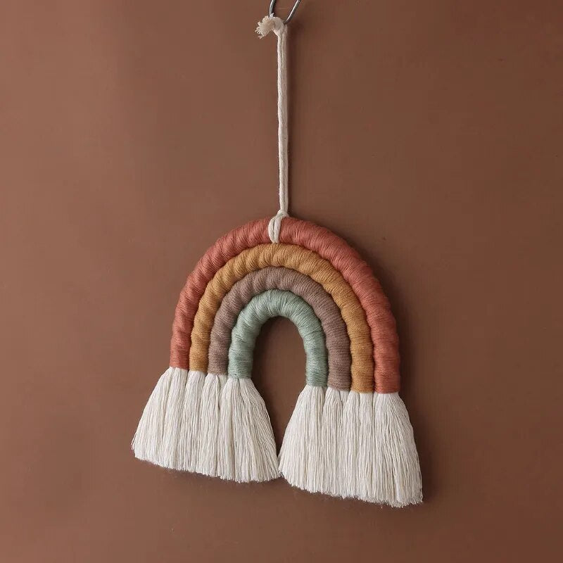 Arc en Ciel Macramé Fait Main en Coton
