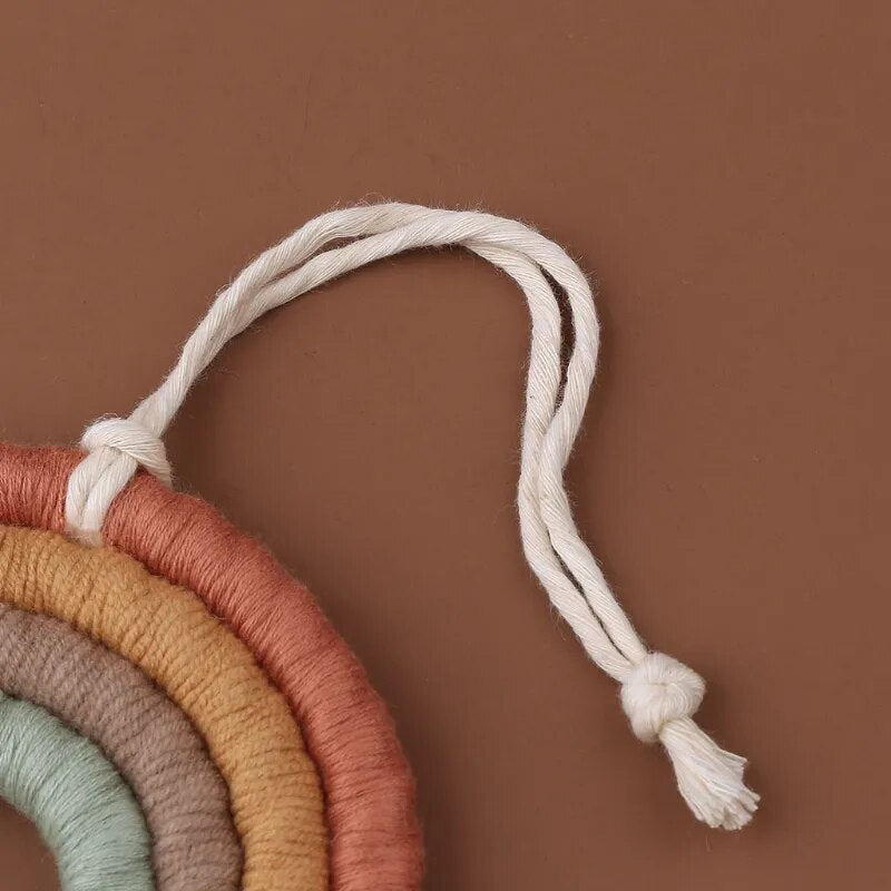 Arc en Ciel Macramé Fait Main en Coton