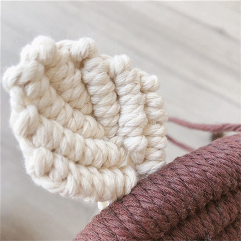 Arc en Ciel Macramé Ours Fait Main