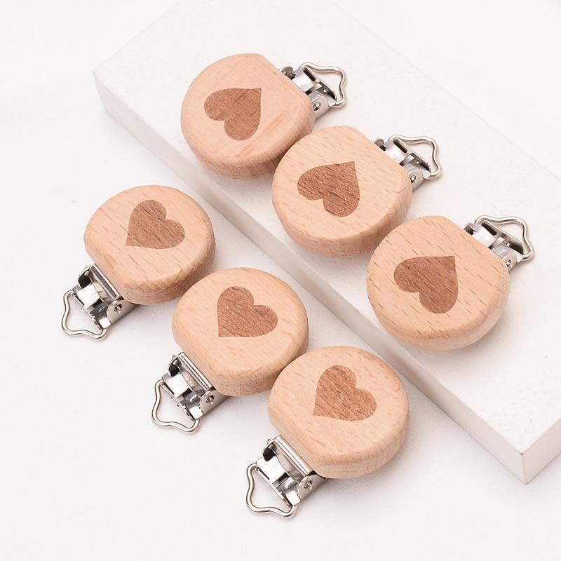 Attache Tétine Macramé Personnalisable en Bois