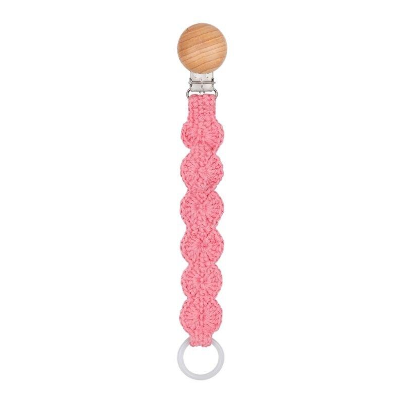 Attache Tétine Ronde Macramé Colorée