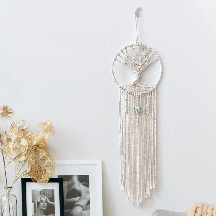 Attrape Rêve Arbre de Vie Macramé Fait Main