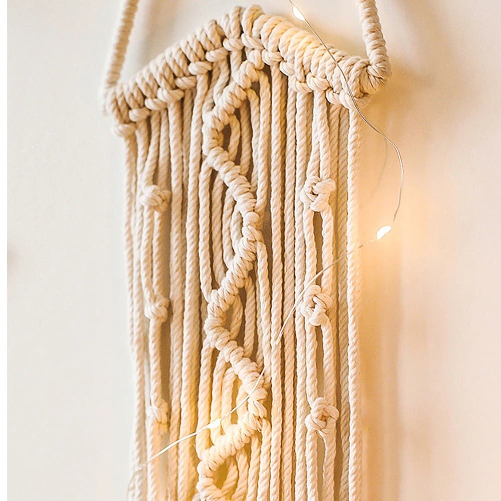 Attrape Rêve Macramé Etoile Naturel