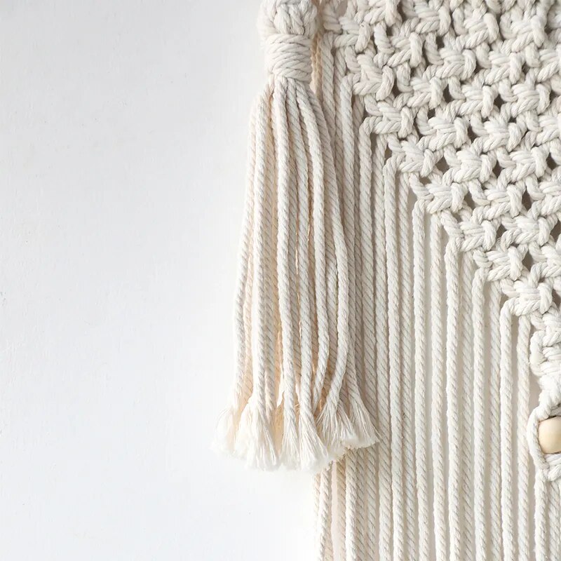 Attrape Rêve Macramé Géant Lune Coton