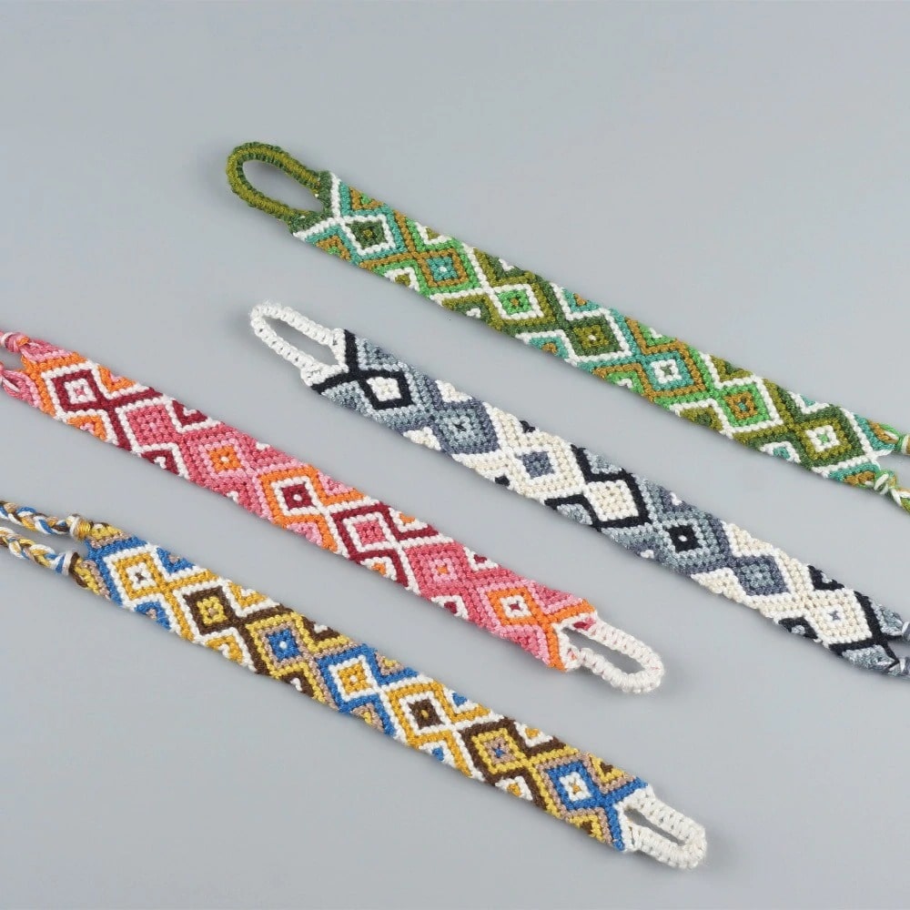 Bracelet Brésilien en Macramé Bleu