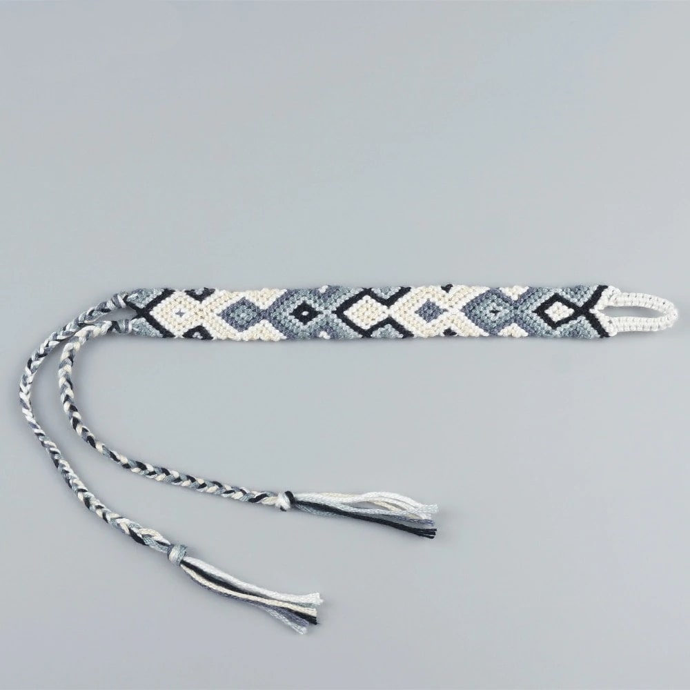 Bracelet Brésilien en Macramé Bleu