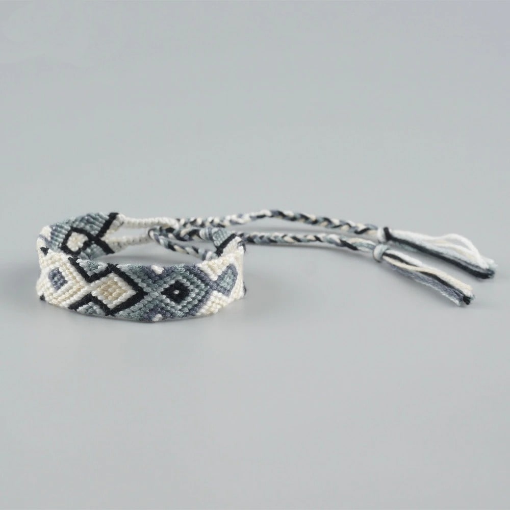 Bracelet Brésilien en Macramé Bleu