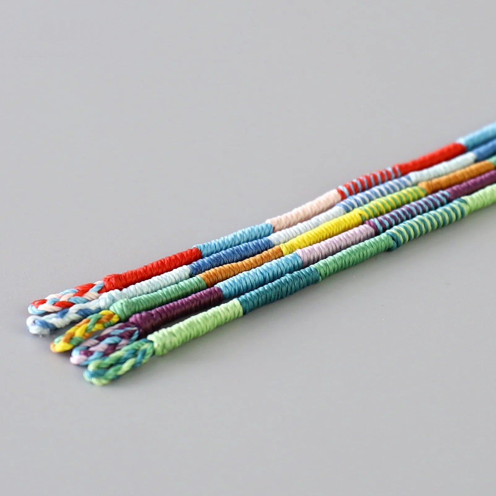 Bracelet Macramé Torsadé en Coton