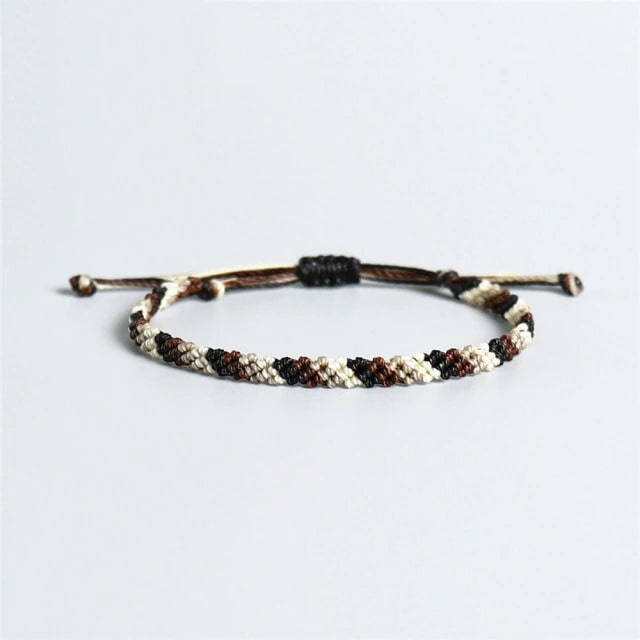 Bracelet Macramé Tricolore Fait Main
