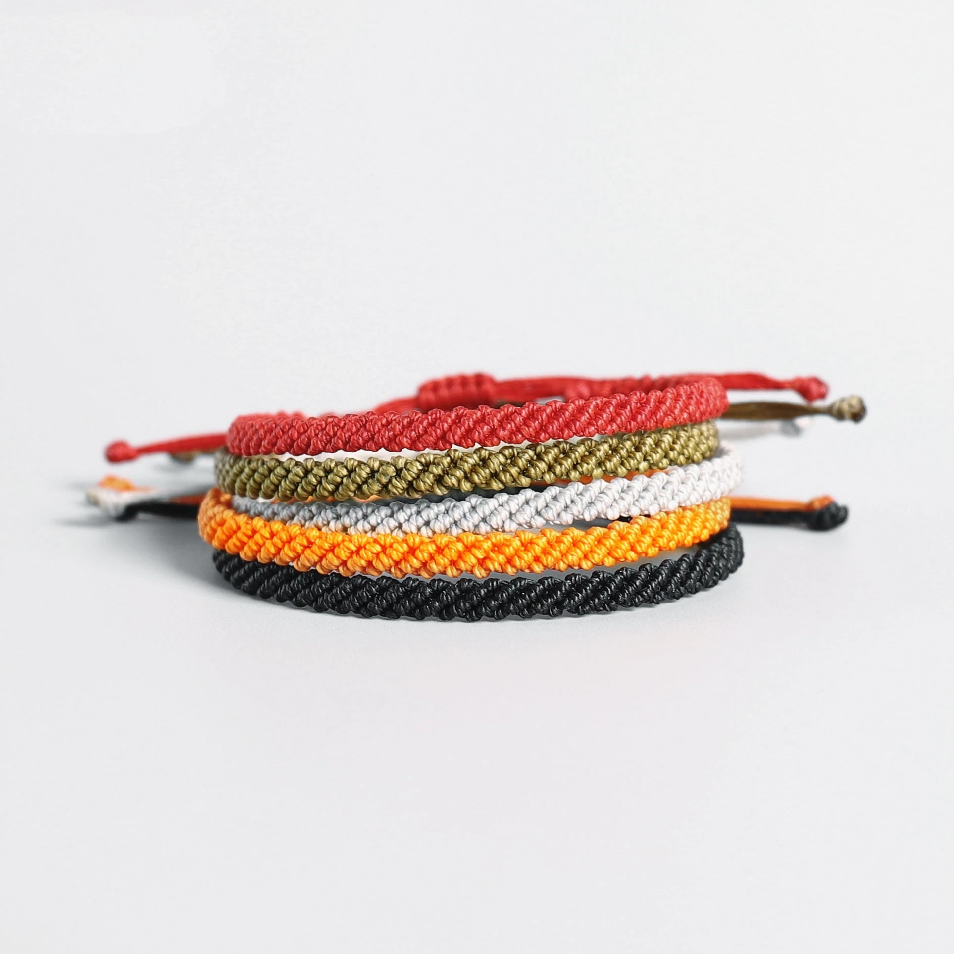 Bracelet Tressage Macramé Coton Cire