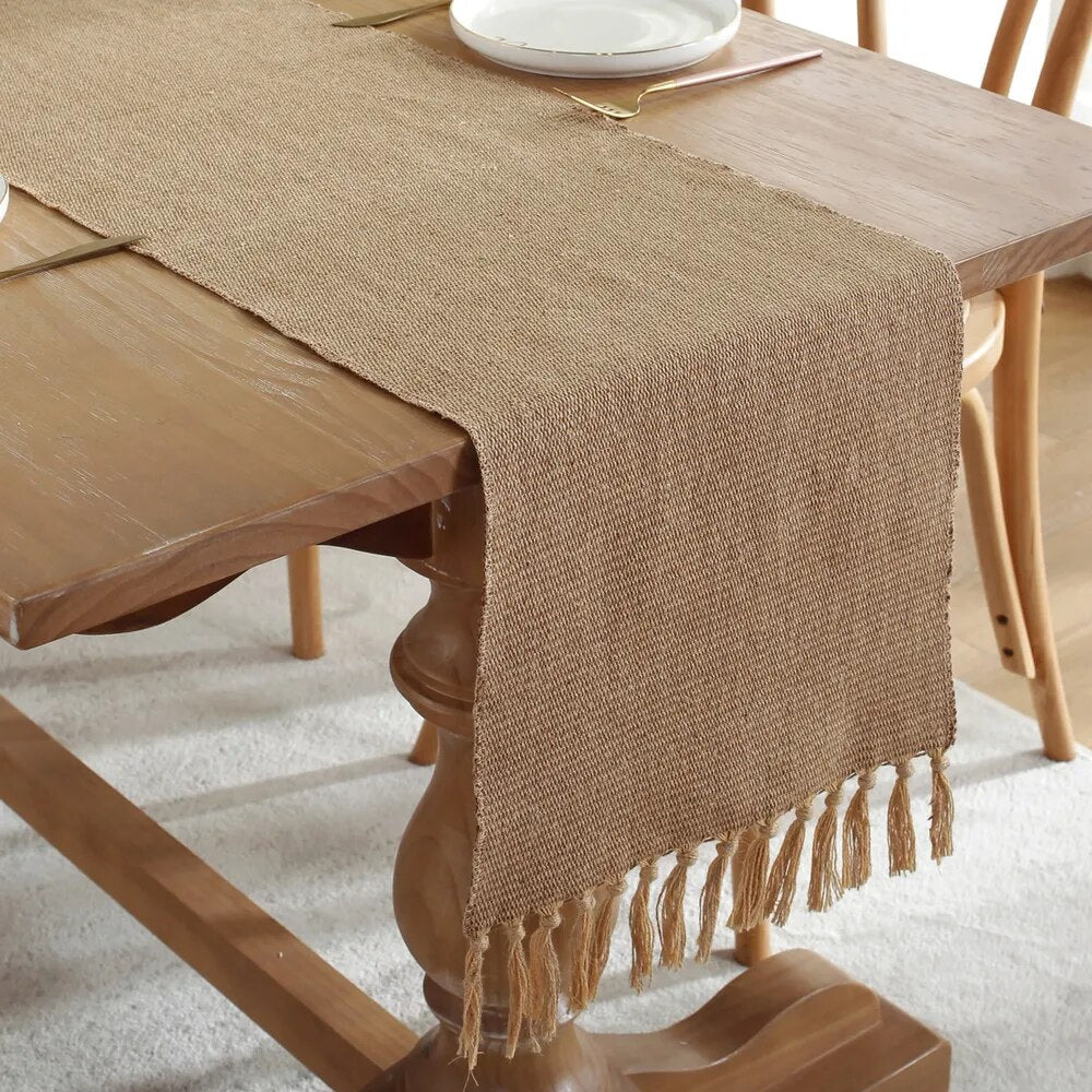 Chemin de Table Macramé Froufrous Coton