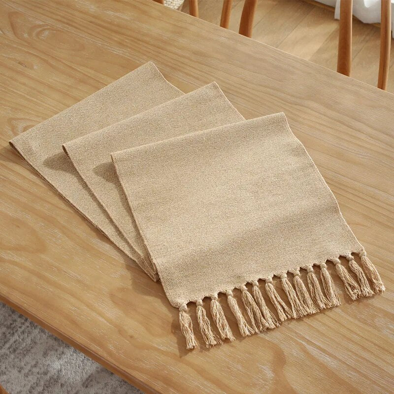 Chemin de Table Macramé Froufrous Coton