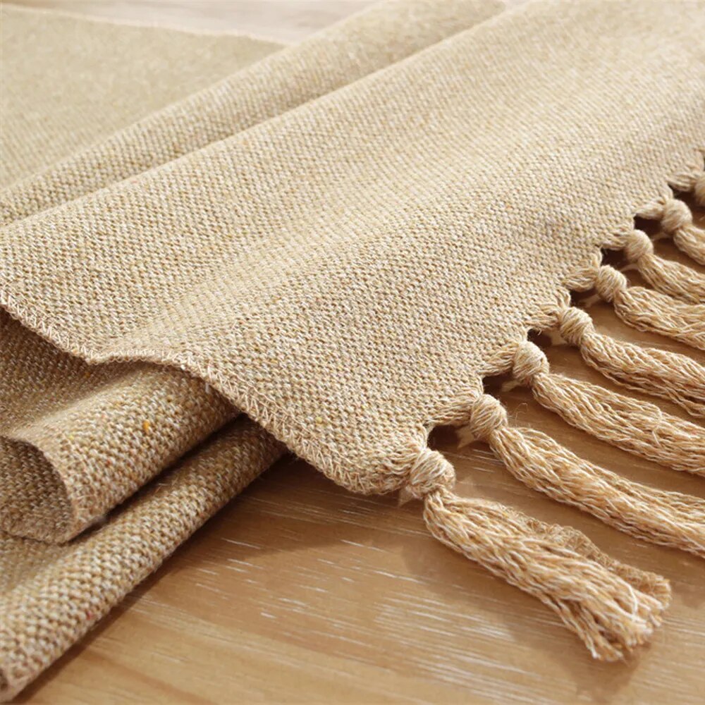 Chemin de Table Macramé Froufrous Coton