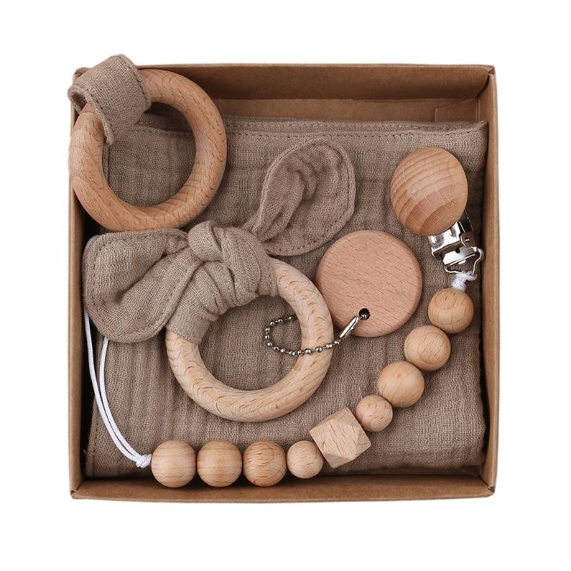 Coffret Attache Tétine Macramé Serviette