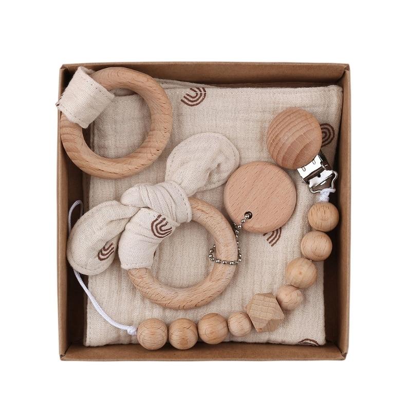 Coffret Attache Tétine Macramé Serviette