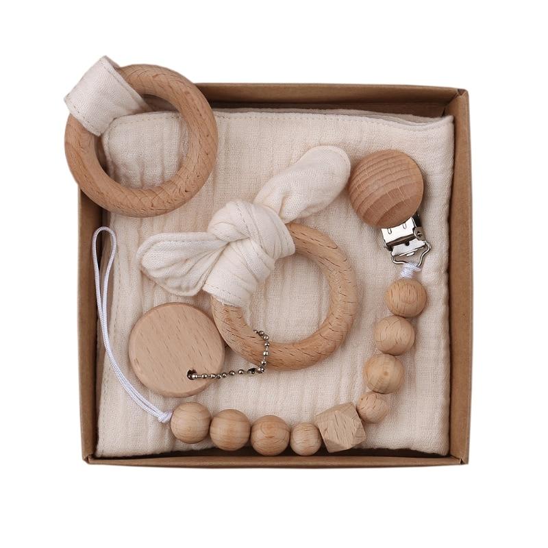 Coffret Attache Tétine Macramé Serviette