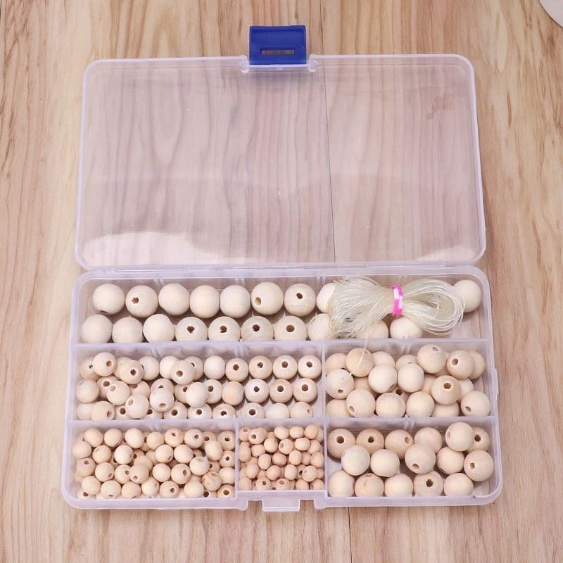 Coffret Perles en Bois Macramé DIY