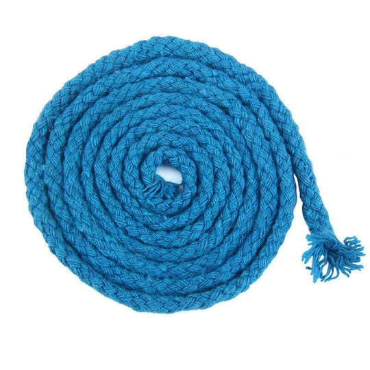 Corde Macramé Torsadée 5mm 100m Bleu Coton