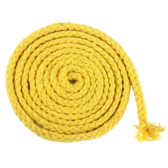 Corde Macramé Torsadée 5mm 100m Jaune Coton