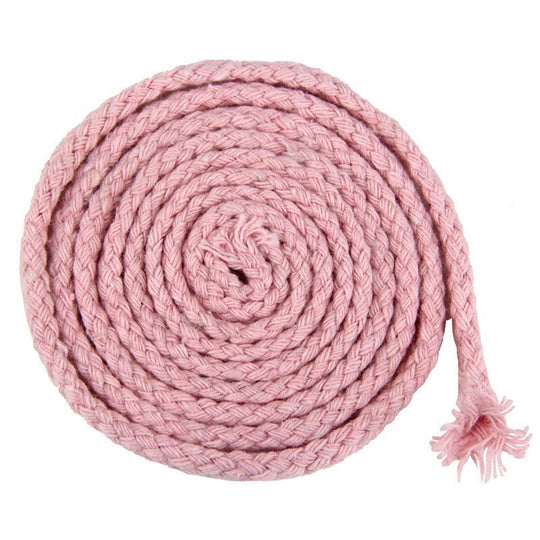 Corde Macramé Torsadée 5mm 100m Rose Clair Coton