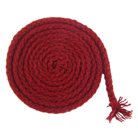 Corde Macramé Torsadée 5mm 100m Rouge Bordeaux Coton