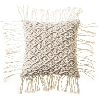 Coussin d'Intérieur Macramé Coton