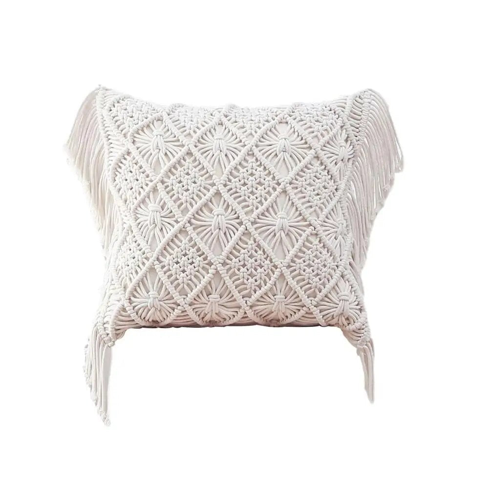 Coussin Macramé 45x45cm Bohème