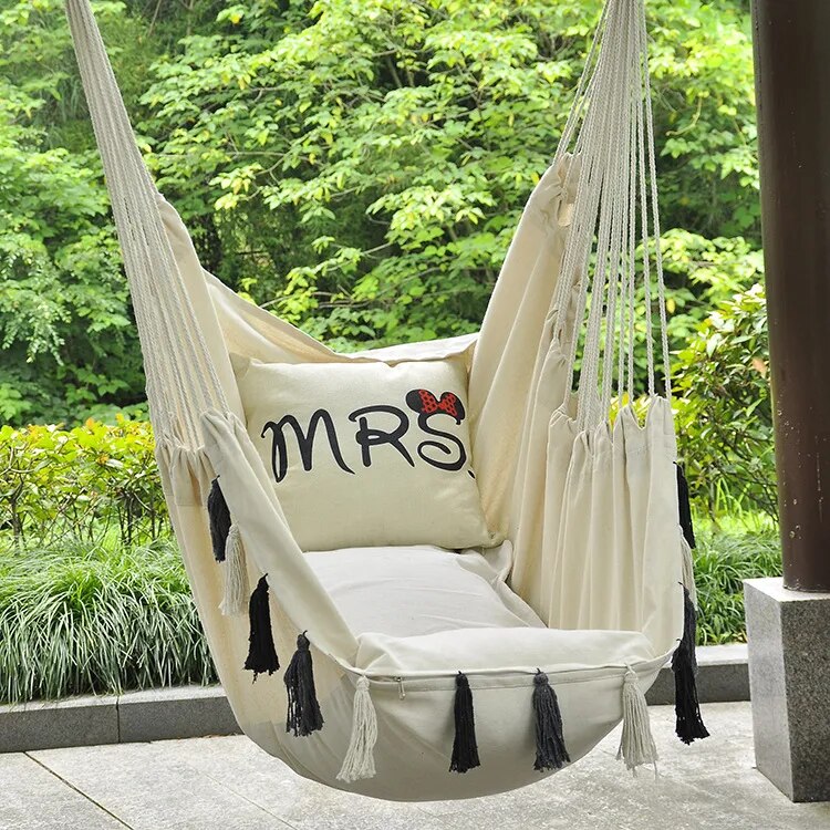 Fauteuil Suspendu en Macramé Bohème