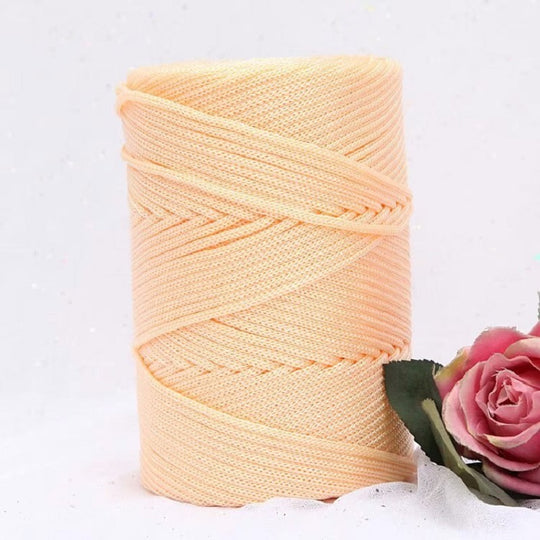 Fil Macramé en Nylon 3mm 200m Couleur Abricot Robuste