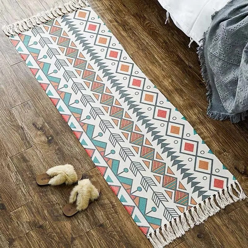 Grand Tapis Macramé Ethnique