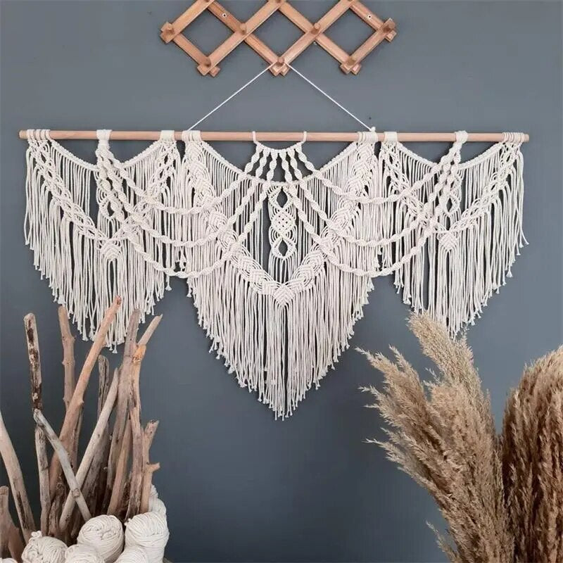Grande Tête de Lit Bohème en Macramé