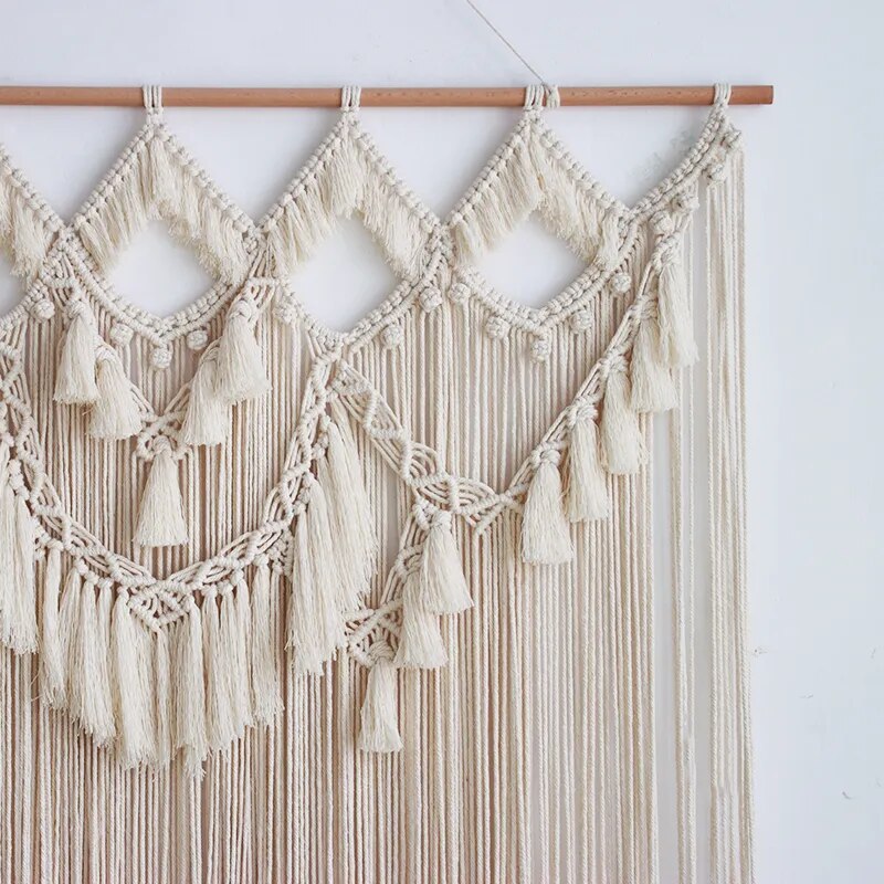 Grande Tête de Lit Macramé Naturelle