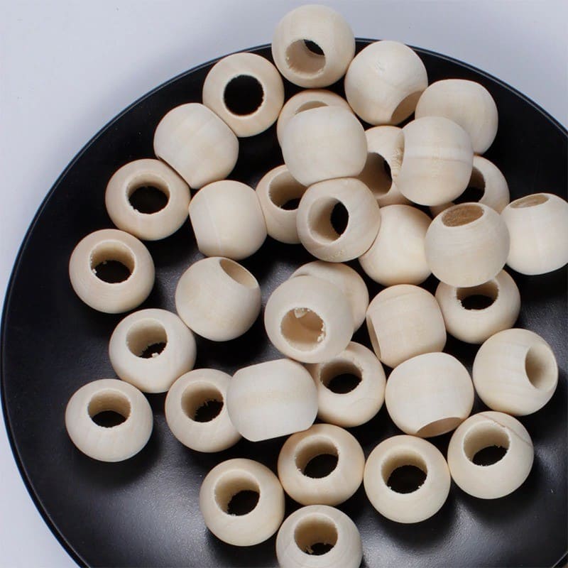 Grosses Perles Bois Macramé DIY