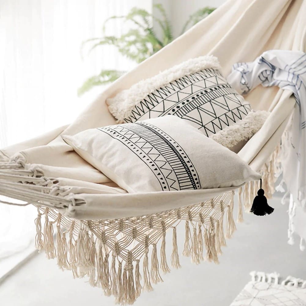 Hamac en Macramé Suspendu