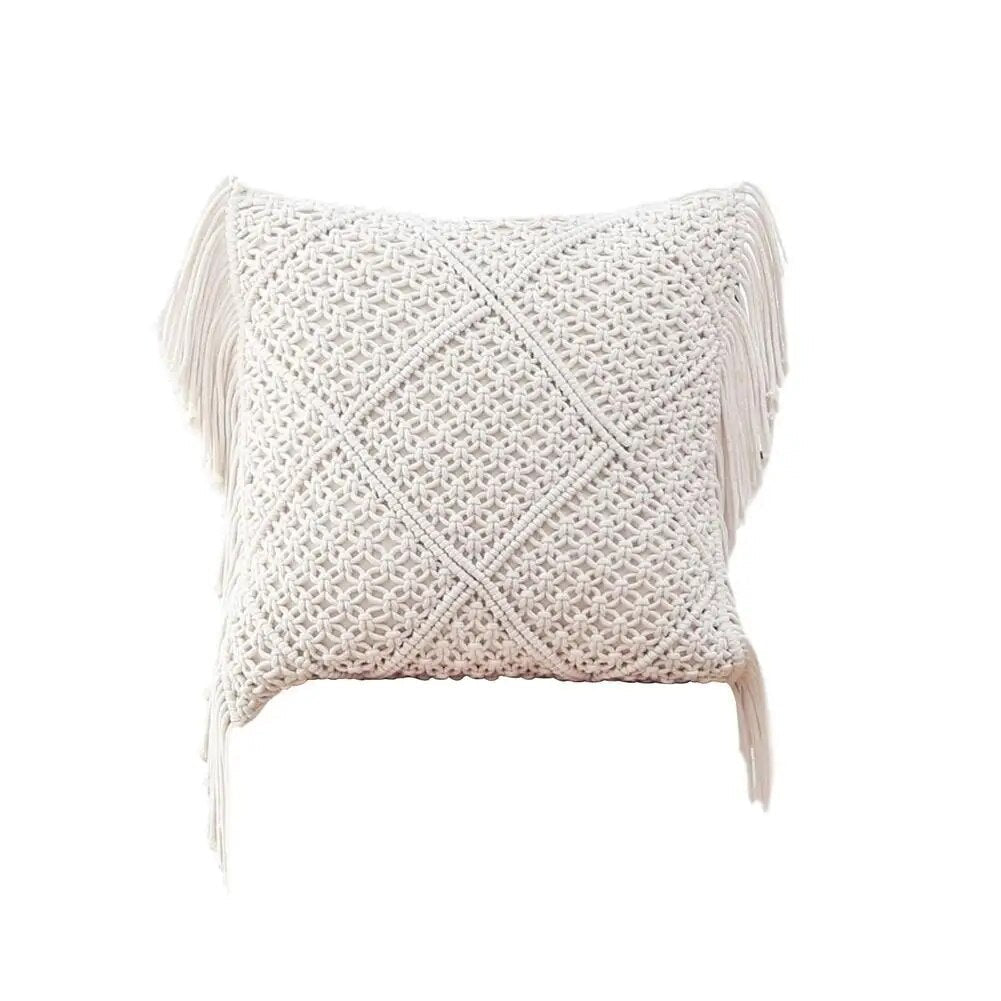 Housse de Coussin Macramé Boho Chic