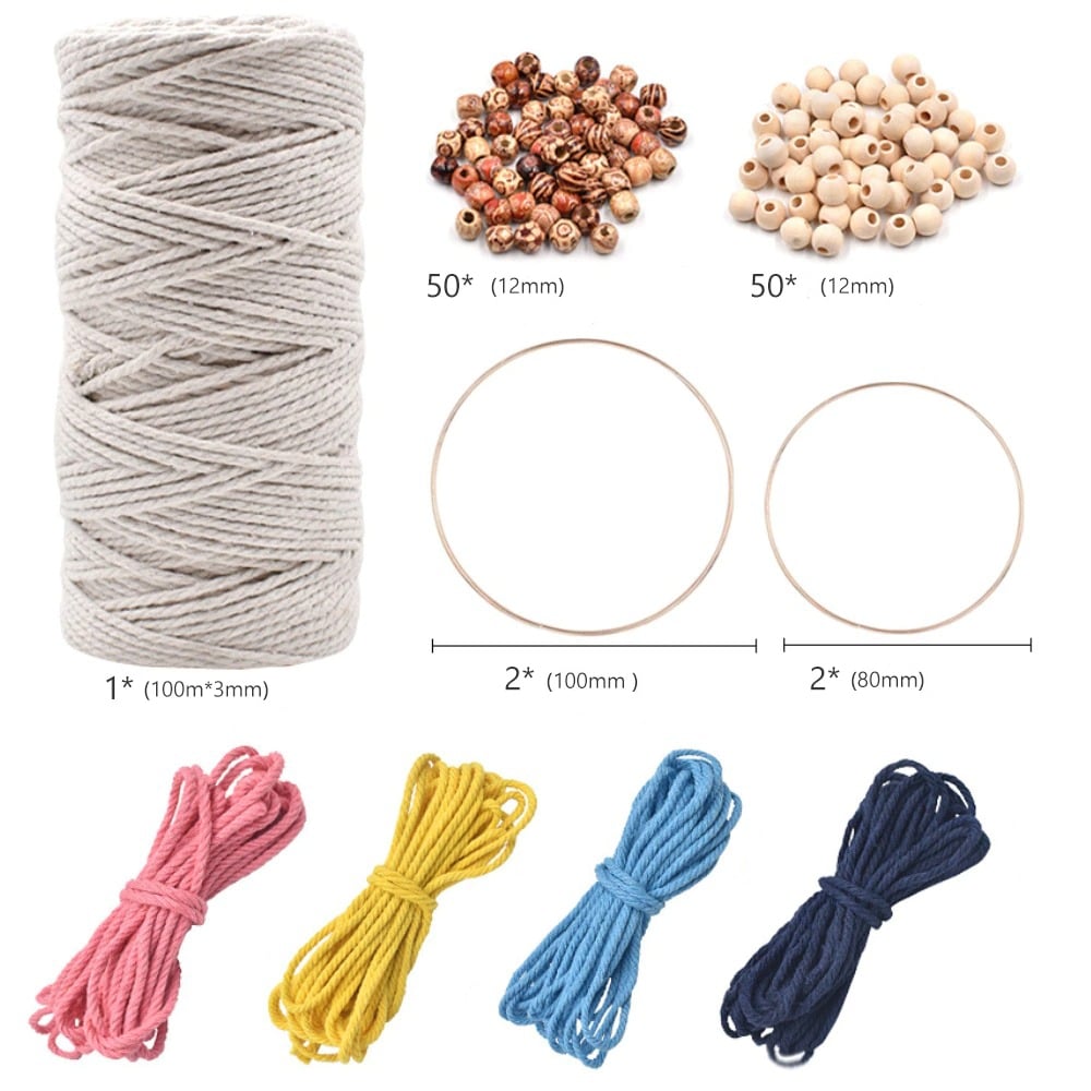 Kit Macramé Attrape Rêve DIY Matériel