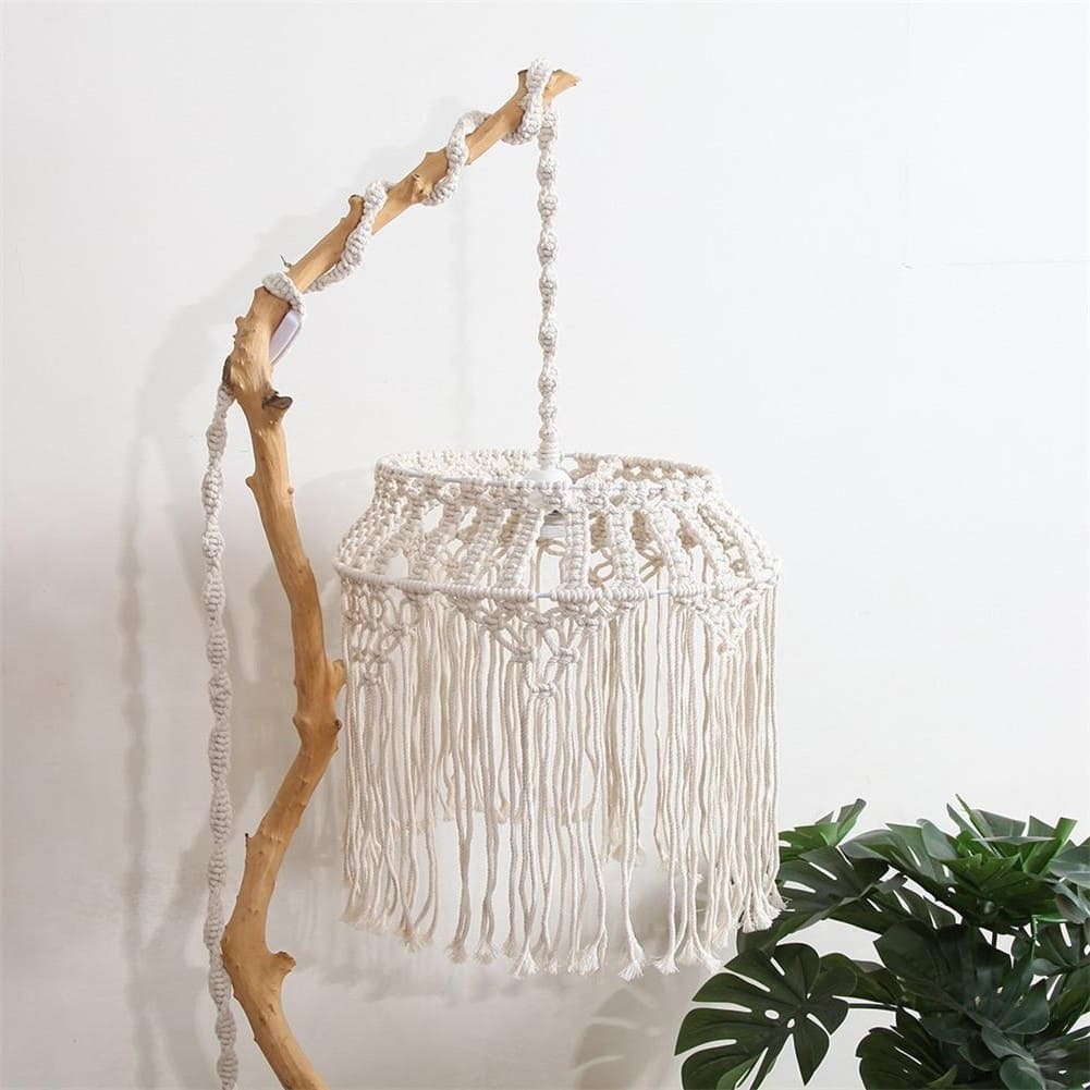 Lustre Boho Macramé Fait Main