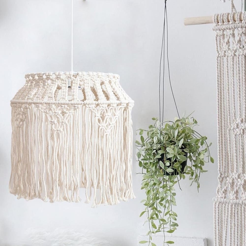 Lustre Boho Macramé Fait Main