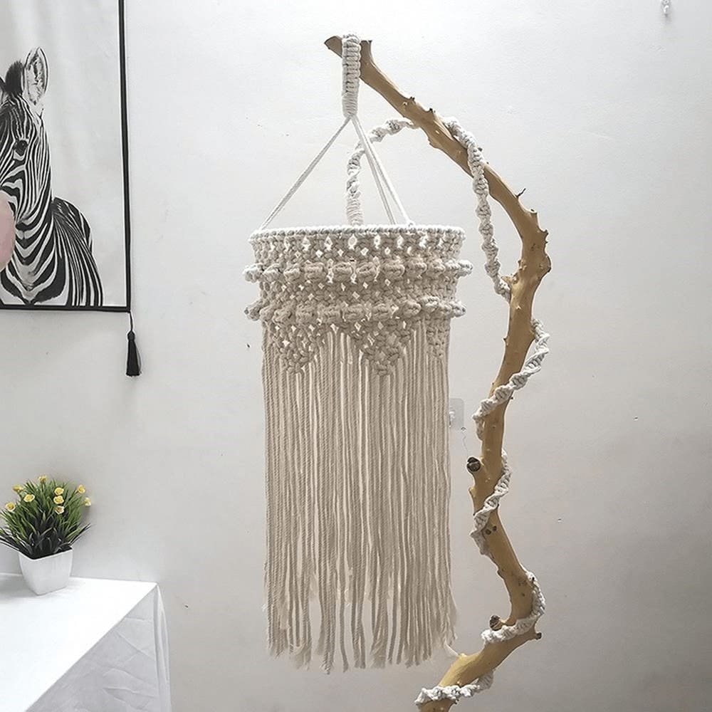 Lustre Suspendu Boho Chic Macramé
