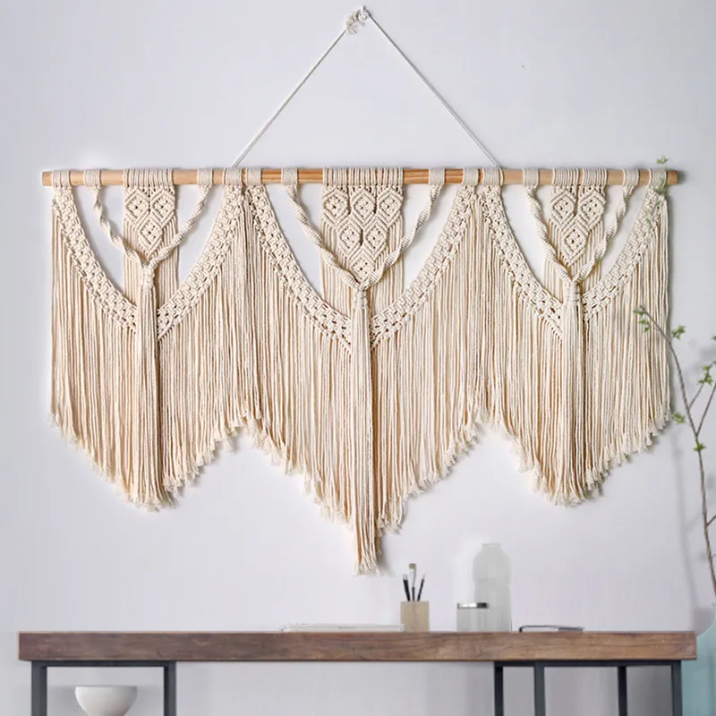 Macramé Géant Tête de Lit Bohème