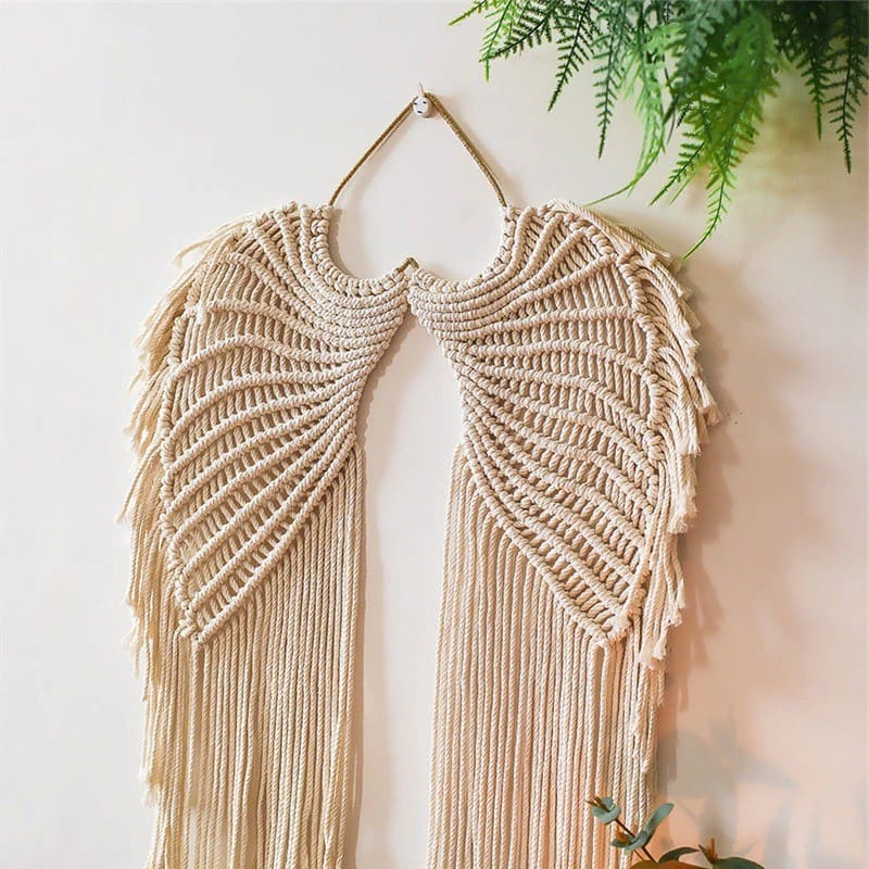 Macramé Mural Bohème Géant Naturel