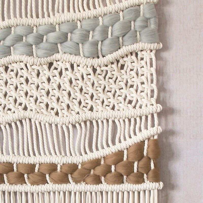 Macramé Mural Fait Main Artisanal