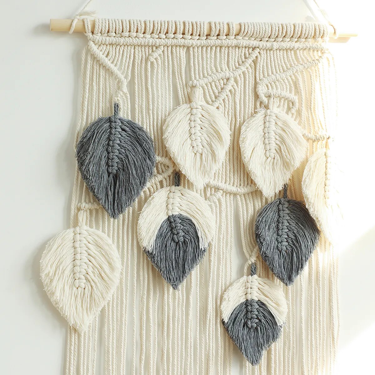 Macramé Mural Plume Boho Chic