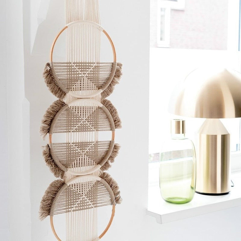 Macramé Mural Rond Fait Main